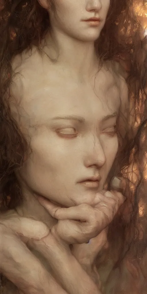 Image similar to Jennifer masterpiece by Edgar Maxence and Ross Tran and Michael Whelan, gustav dore, 8k, octane render