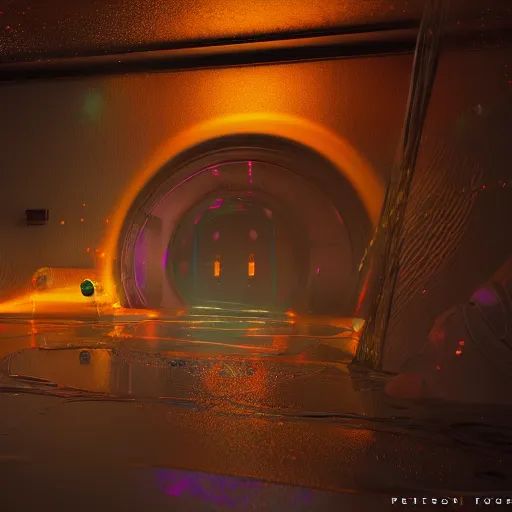 Image similar to opening a door into the ether, 4k, octane render, trending on art station, psychedelic, unreal engine 5