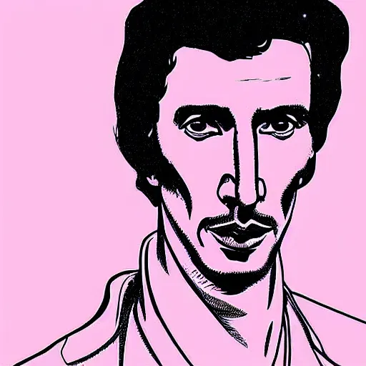 Image similar to “ adam driver retro minimalist portrait by jean giraud, moebius starwatcher comic, sharp, smooth face, 8 k ”