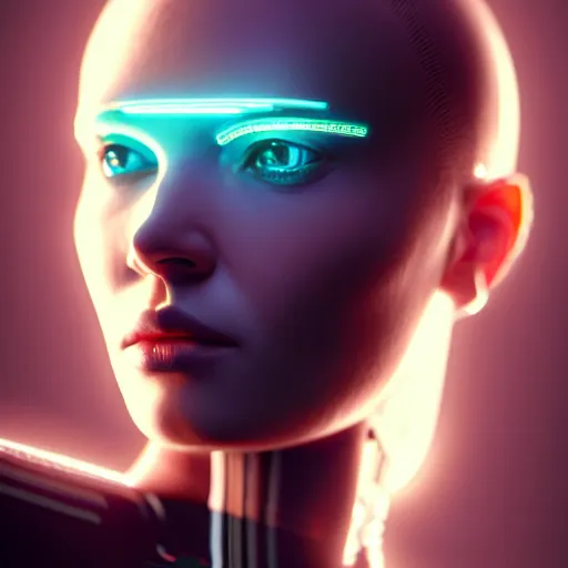 Image similar to a extremely detailed digital painting of a highly complex humanoid android woman with integrated cybernetic modifications, cyberpunk art by ilya kuvshinov, trending on cgsociety, computer art, ilya kuvshinov, artstation hd, artstation hq, photo realistic, hyperrealism, soft light, cinematography photo, ray tracing, unreal engine 5