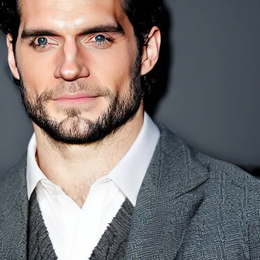 Prompt: henry cavill with no hair, photograph