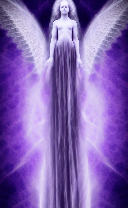 Image similar to Angel knight gothic girl made of Fractal flame,