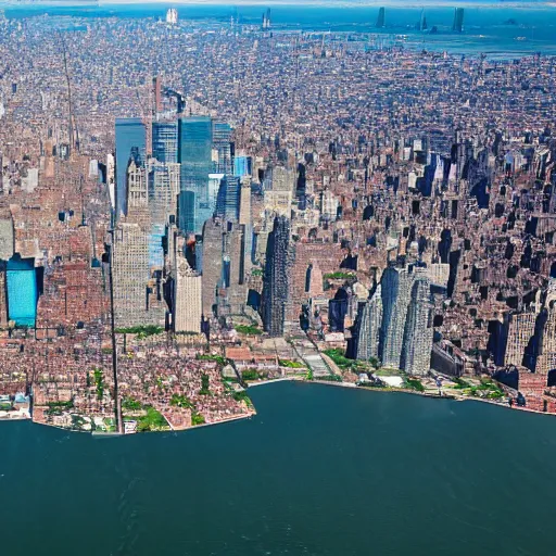 Prompt: new york city sinking into the ocean, photo, news, 4 k