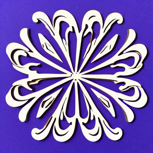 Image similar to segmented 2d laser cut flower template, flower.svg