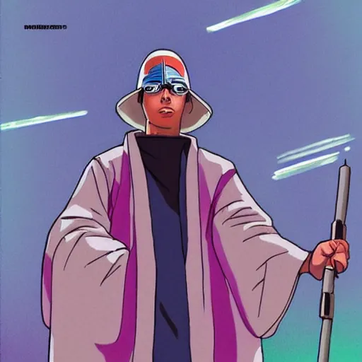 Prompt: jedi benito martinez aka bad bunny by studio ghibli