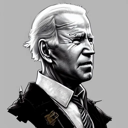 Image similar to Joe Biden face in the role of Nathan Drake, western, D&D, fantasy, intricate, elegant, highly detailed, digital painting, artstation, concept art, matte, sharp focus, illustration, art by Artgerm and Greg Rutkowski and Alphonse Mucha