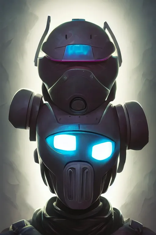 Image similar to epic mask helmet robot ninja portrait stylized as fornite style game design fanart by concept artist gervasio canda, behance hd by jesper ejsing, by rhads, makoto shinkai and lois van baarle, ilya kuvshinov, rossdraws global illumination radiating a glowing aura global illumination ray tracing hdr render in unreal engine 5