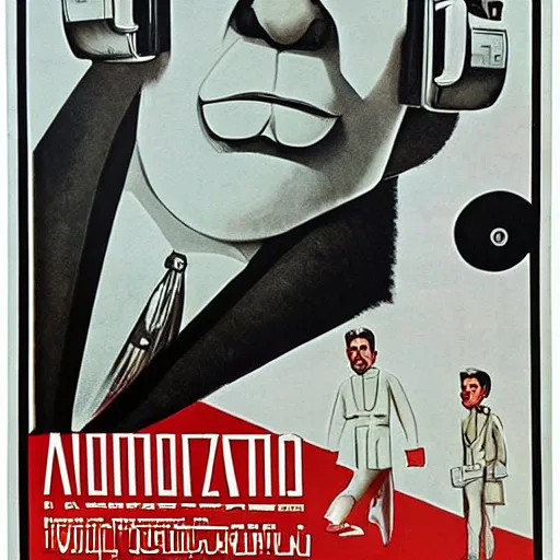 Prompt: poster union sovietica de realidad virtual, completo, antiguo, vr