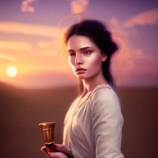 Image similar to photographic portrait of a stunningly beautiful female alchemist with spells in soft dreamy light at sunset, contemporary fashion shoot, by edward robert hughes, annie leibovitz and steve mccurry, david lazar, jimmy nelsson, breathtaking, 8 k resolution, extremely detailed, establishing shot, artistic, hyperrealistic, perfect face, octane render