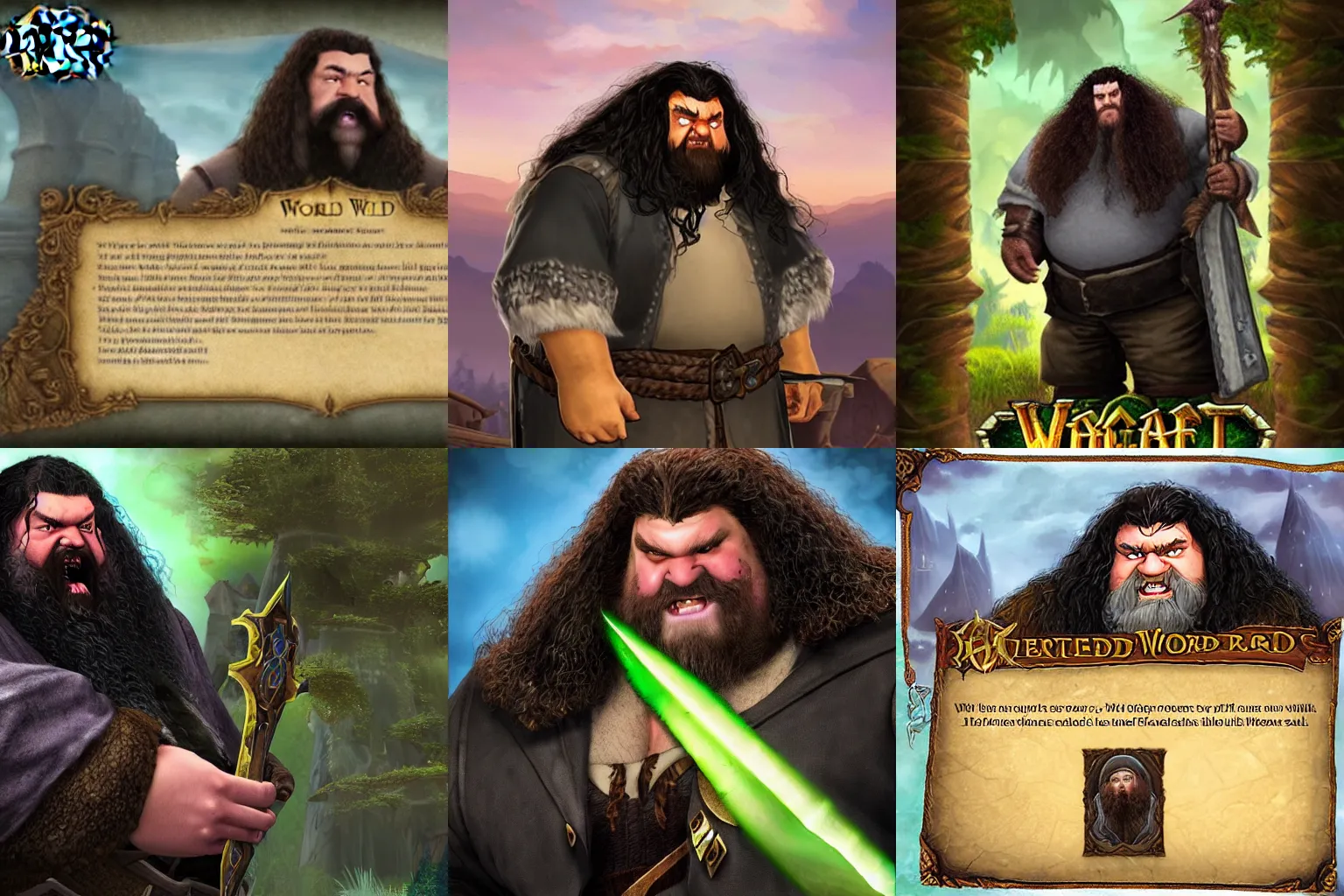 Prompt: Hagrid in World of Warcraft