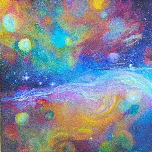 Image similar to “luminal space oil panting”