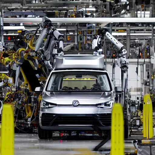 Image similar to a robot has killed a worker at a vw plant in germany