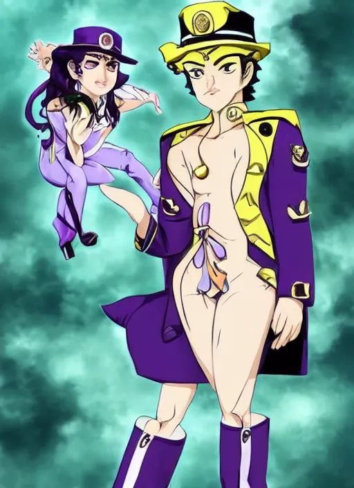 Image similar to fem jotaro kujo