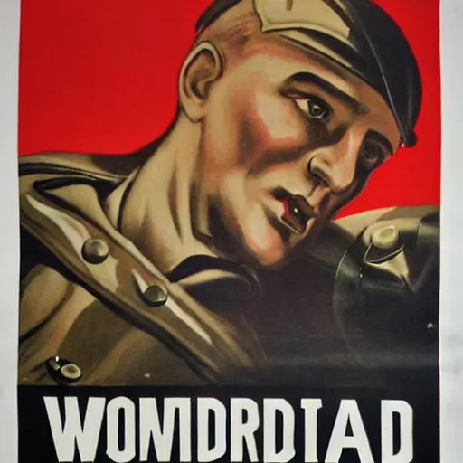 Prompt: ww 2 german propaganda poster