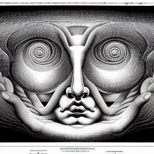 Prompt: grainy spray effect super conceptual post - mortem monumental portrait made by escher and william blake, highly conceptual figurative art, intricate detailed illustration, illustration sharp geometrical detail, vector sharp graphic, controversial, manga 1 9 9 0