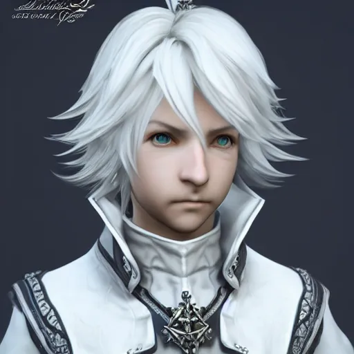 Alphinaud, Portrait From Final Fantasy, Studio Lighting 