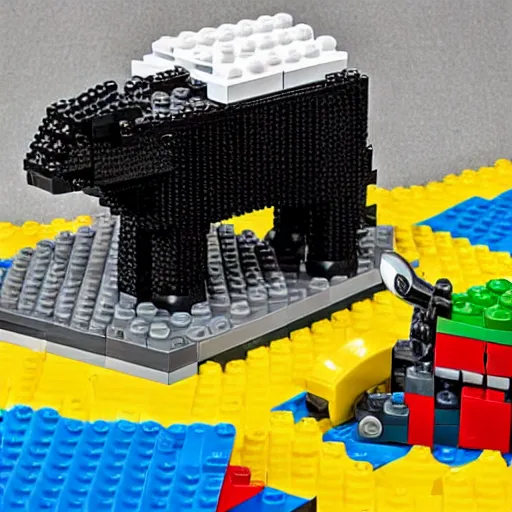 Image similar to lego sheep on a trampoline, toys, extremely detailed