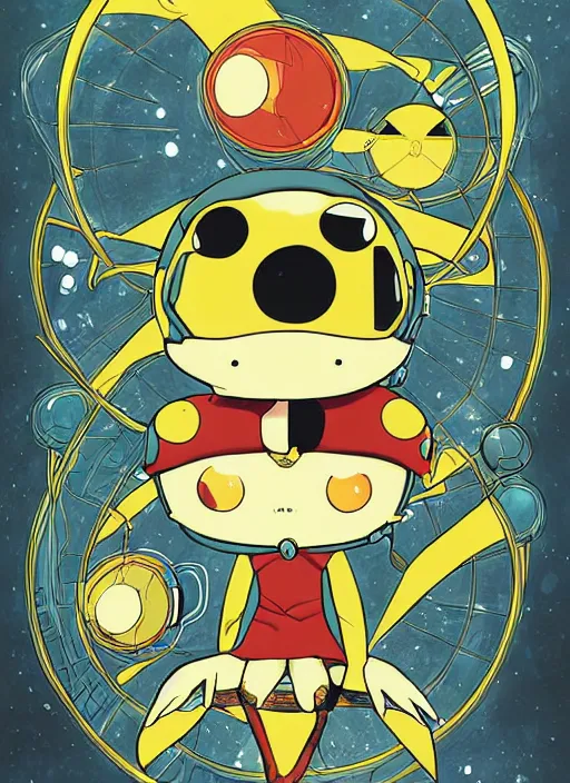 Prompt: portrait of ( kururu from sgt frog ), science fiction comic illustration by sana takeda and jenny frison, intricate, stunning inking lines, hyper detailed, 4 k, hd, award winning, photorealistic