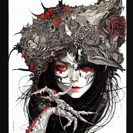 Prompt: portrait painted in ian mcque style drawn by vania zouravliov and takato yamamoto, inspired by skull, intricate acrylic gouache painting, high detail, sharp high detail, artstation