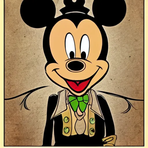 Prompt: steampunk Micky mouse