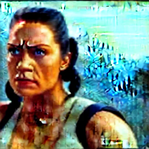 Image similar to still of the rock as leah in star wars