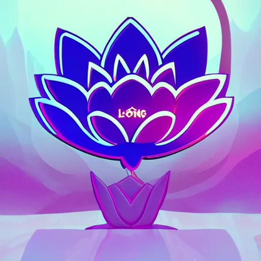 Image similar to lotus flower epic legends game icon stylized digital illustration radiating a glowing aura global illumination ray tracing hdr fanart arstation by ian pesty and katarzyna da bek - chmiel