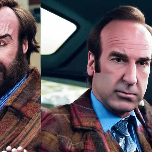 Prompt: hairy saul goodman