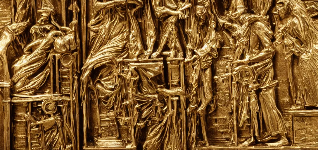 Prompt: Detailed close-up of the Ark of the Covenant,