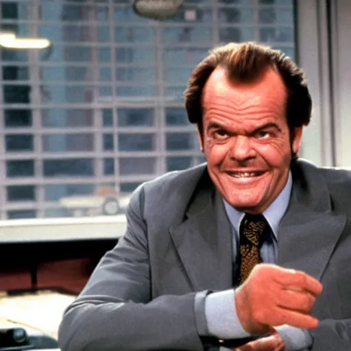 Image similar to jack nicholson the boss in tv show news radio