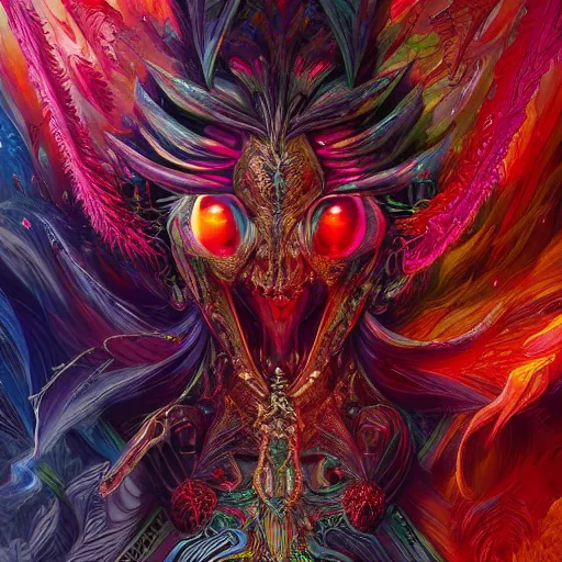 Prompt: hyper detailed ultra sharp, trending on artstation, vibrant aesthetic, bloodwave, colorful, psychedelic, ornate, intricate, digital painting, concept art, smooth, sharp focus, illustration, mimiga, art by artgerm and greg rutkowski and h. r. giger, 8 k