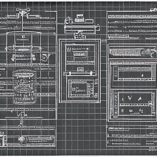 Prompt: Very detailed functional time machine blueprint by Albert Einstein