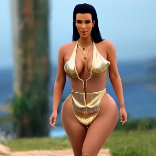 Image similar to kim kardashian as borat in borat, 8k resolution, full HD, cinematic lighting, award winning, anatomically correct