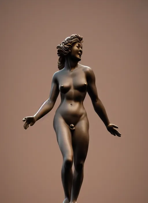 Prompt: statue of venus callipygian, all body, High definition, realistic, detailed, rim light, volumetric effect,
