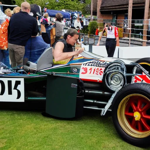 Prompt: the car from The Pinchcliffe Grand Prix