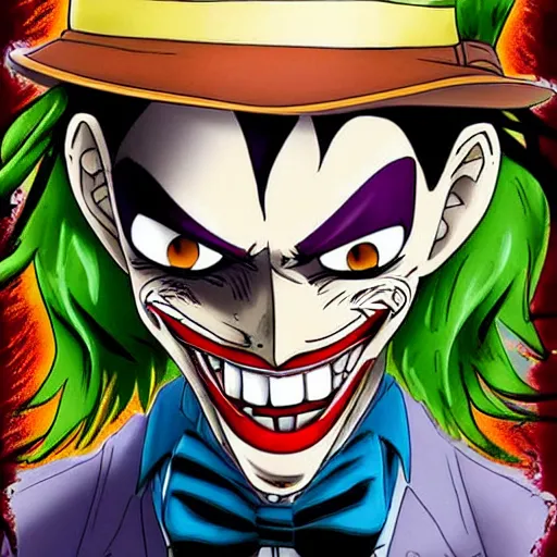 Prompt: Luffy as The Joker