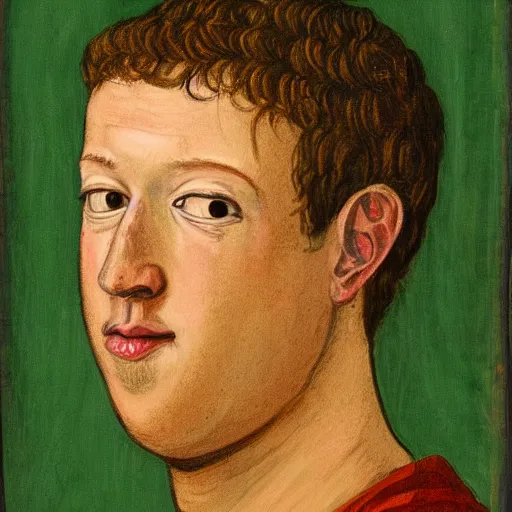 Prompt: Medieval painting of pregnant Mark Zuckerberg. Highly realistic. Highly detailed. High resolution. 4k. 8k