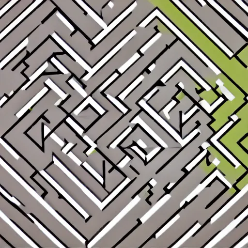 Image similar to a triangular maze