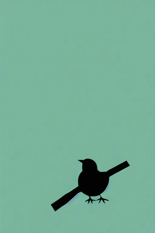 Image similar to minimalist art of a bird