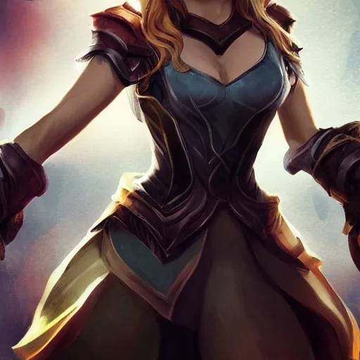 Image similar to Natalie Dormer as a League of Legends champion. Digital Art