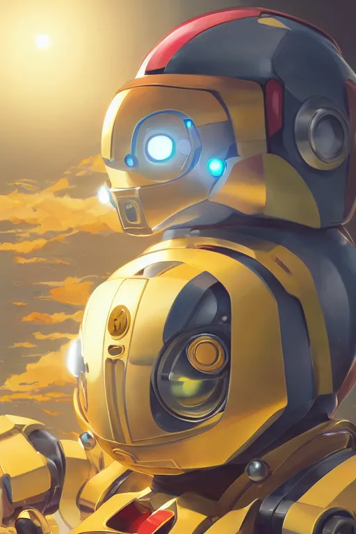 Image similar to metabots medabots medarotto medarot robot minimalist comics helmet mask neon cybereye, behance hd by jesper ejsing, by rhads, makoto shinkai and lois van baarle, ilya kuvshinov, rossdraws global illumination ray tracing hdr radiating a glowing aura