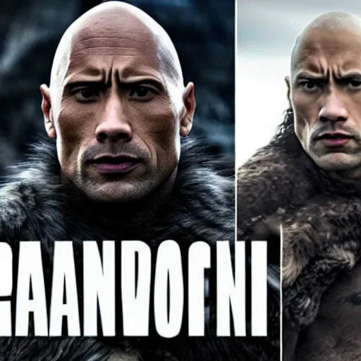 Image similar to Dwayne The Rock Johnson in Game of Thrones