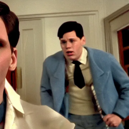 Image similar to Live Action Still of Jerma in Animal House, real life, hyperrealistic, ultra realistic, realistic, highly detailed, epic, HD quality, 8k resolution, body and headshot, film still