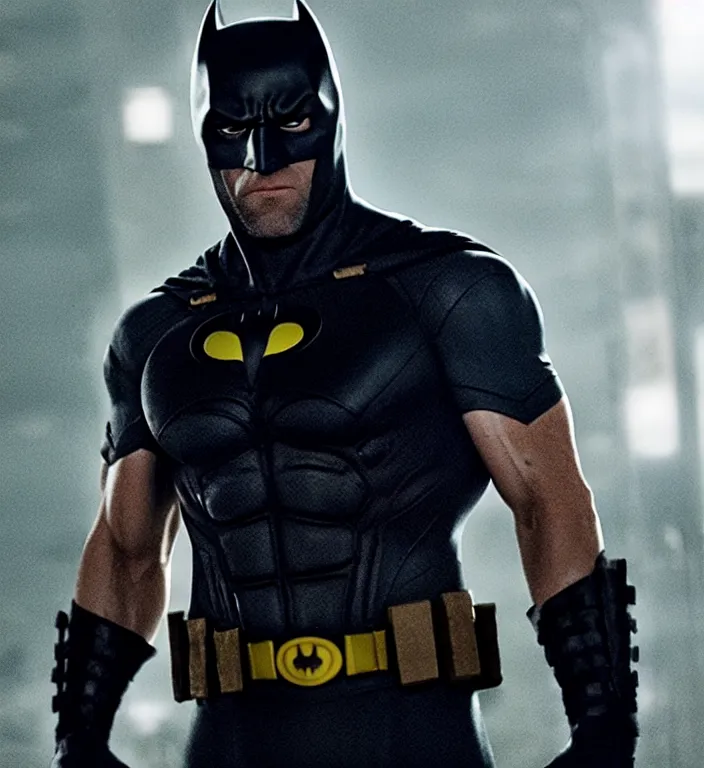 Image similar to cinematic still of jason statham as batman 8 k