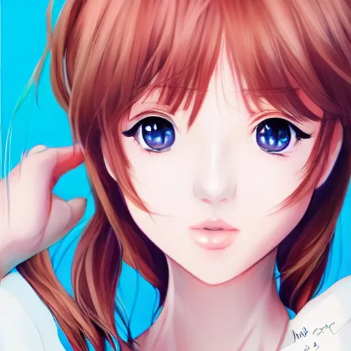 Prompt: portrait of Sayori from Doki Doki Literature Club, detailed facial features, optimistic colors, bright eyes, clear eyes, warm smile, delicate, by artgerm and WLOP