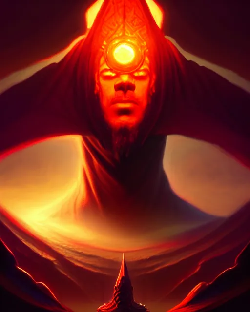 Prompt: subsurface scattering, the sorcerer - kings of athas in dark sun, movie action still frame, ultra wide horizon, intricate, elegant, highly detailed, hyperrealism, digital painting, concept art, smooth, sharp, focus, illustration, art by artgerm, greg rutkowski, ilya kuvshinov, square enix cinematic art, artstation