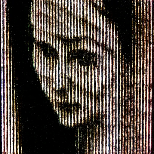 Image similar to vhs static overlay of marian apparition, vhs, 1 9 9 0, highly realistic, highly detailed, vhs noise static, black and white, vhs glitch