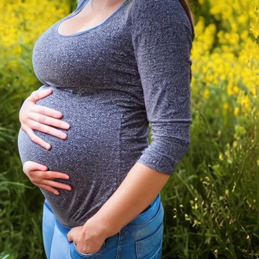 Image similar to pregnant woman uncomfortable with indegestion