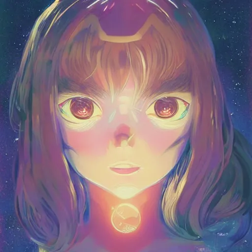 Image similar to A space cat with big and cute eyes, || VERY ANIME, fine-face, realistic shaded perfect face, fine details. Anime. realistic shaded lighting poster by Ilya Kuvshinov katsuhiro otomo ghost-in-the-shell, magali villeneuve, artgerm, Jeremy Lipkin and Michael Garmash, Rob Rey and Kentarõ Miura style, trending on art station