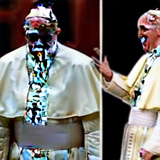 Prompt: pope stevie wonder