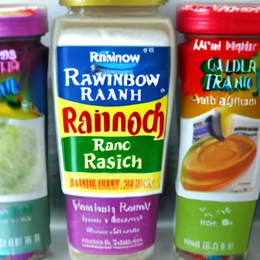 Image similar to rainbow ranch dressing